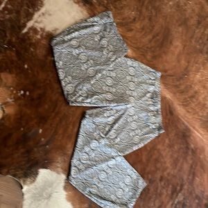 AB studio - black & white print pant - size small